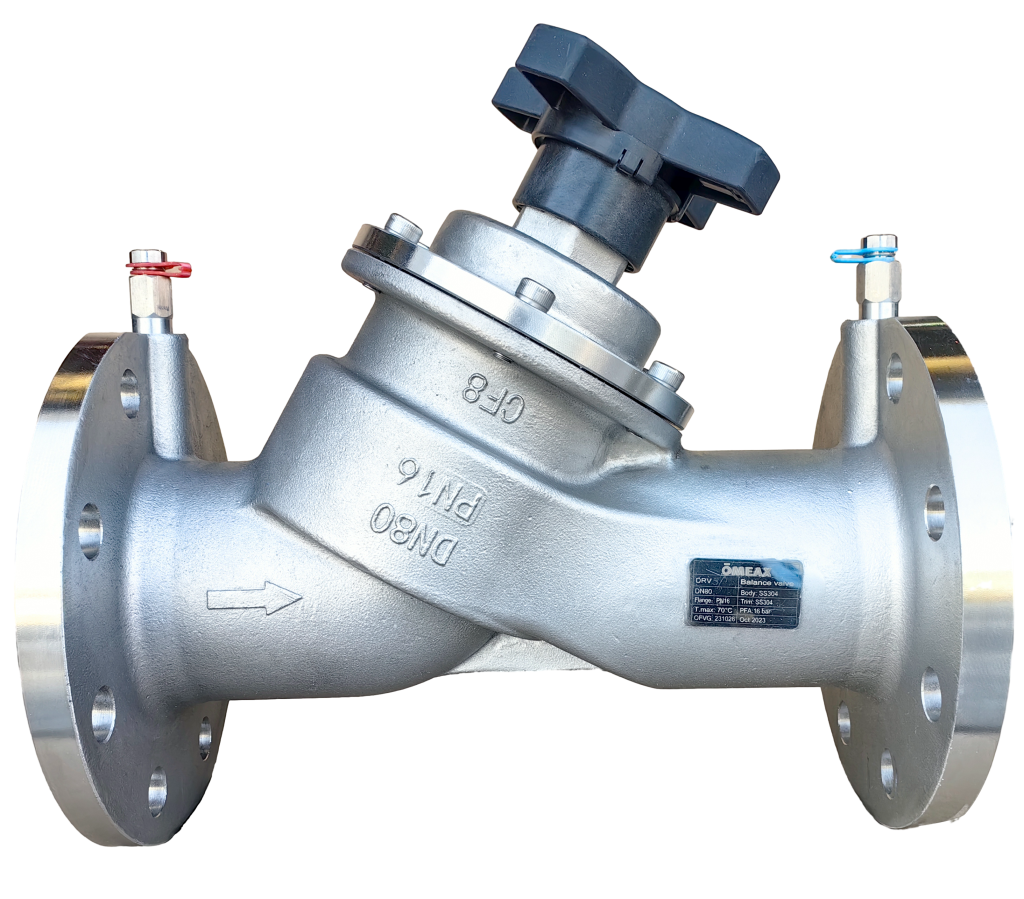 Manual balancing valves Double regulating valves OMEAX